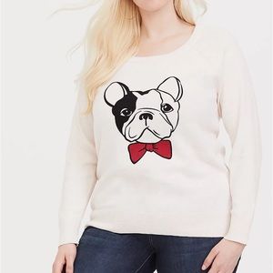 NEW! Torrid Bull Dog Light weight Sweater
